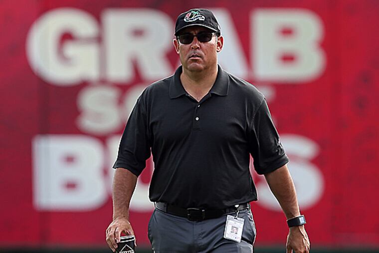 Phillies general manager Ruben Amaro Jr. is the primary target of disgruntled Phillies fans. (David Maialetti /Staff Photographer)