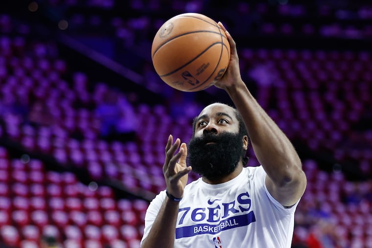 Sixers guard James Harden has yet to appear in a preseason game this season.