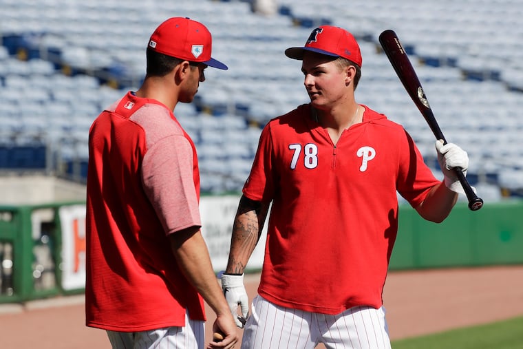 Can outfield prospects Mickey Moniak (right) and Adam Haseley break the Phillies' streak of bad luck when it comes to the draft?