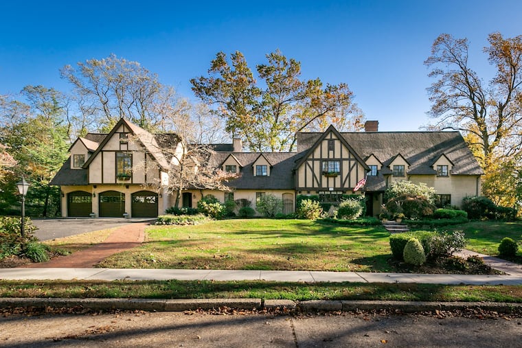 Exterior view of the Carrolls' home in Moorestown. The newer structure is on the left.