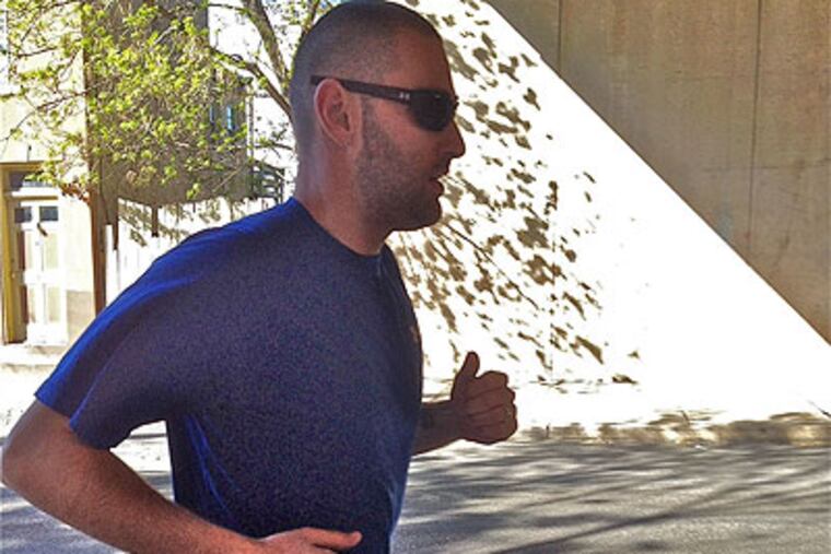 Jeb Woody found that running helped him shed the pounds he put on running a brunch spot in Northern Liberties.