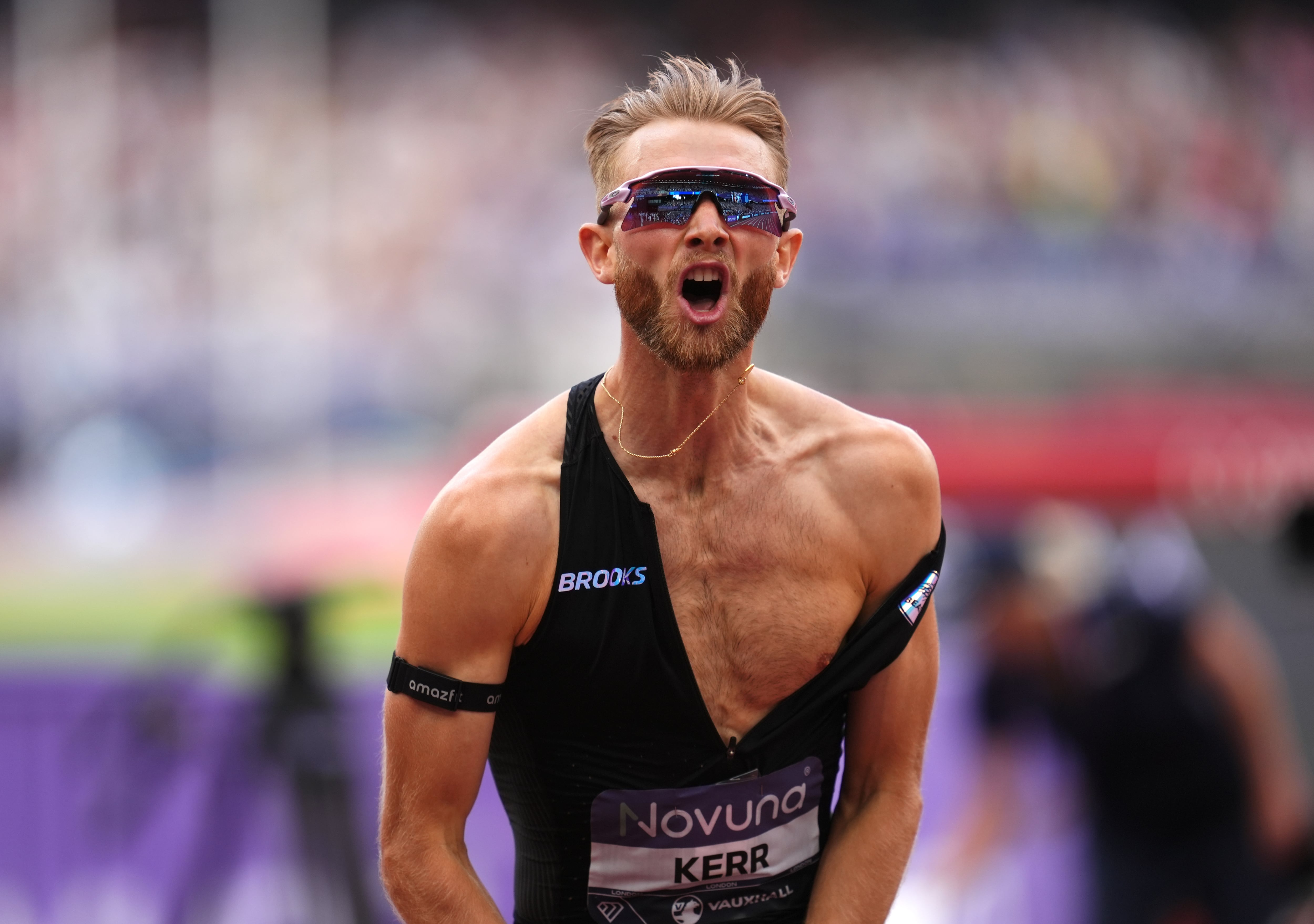 Josh Kerr of Britain breaks the men’s mile world record that stood since 1999