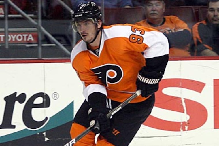 Flyers winger Nik Zherdev can become an unrestricted free agent on July 1. (Yong Kim/Staff file photo)