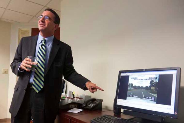 Assemblyman Paul Moriarty's held a meeting Friday October 19th where he released police footage of his DUI arrest in Washington Township in July 30th. ( RYAN S. GREENBERG/ Staff Photographer )