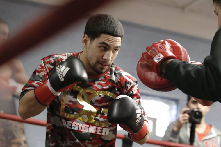 Danny Garcia works out prior to his upcoming fight against Shawn Porter.