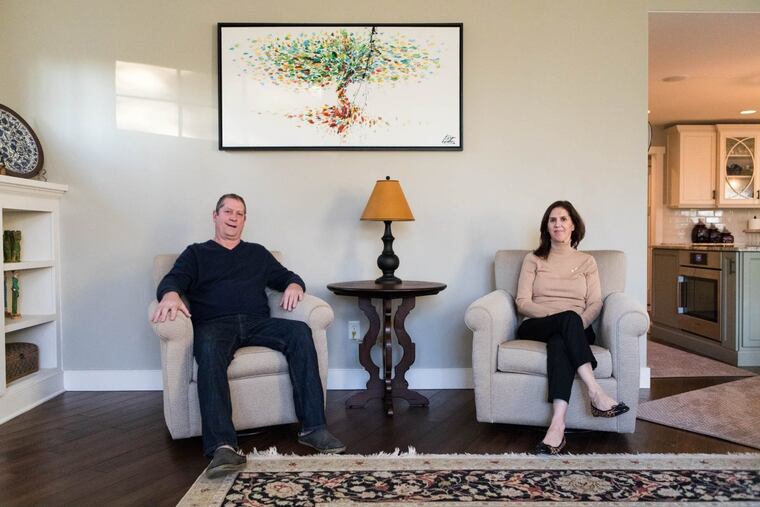 Lisa and Allan Root sold a large home in Worcester and renovated a two-story brick bungalow in Lower Gwynedd.