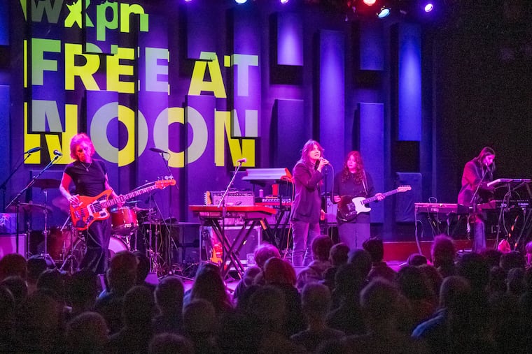 Sharon Van Etten & the Attachment Theory perform at a WXPN-FM (88.5) Free at Noon concert at World Cafe Live on Feb. 7. The series is celebrating its 20th anniversary.