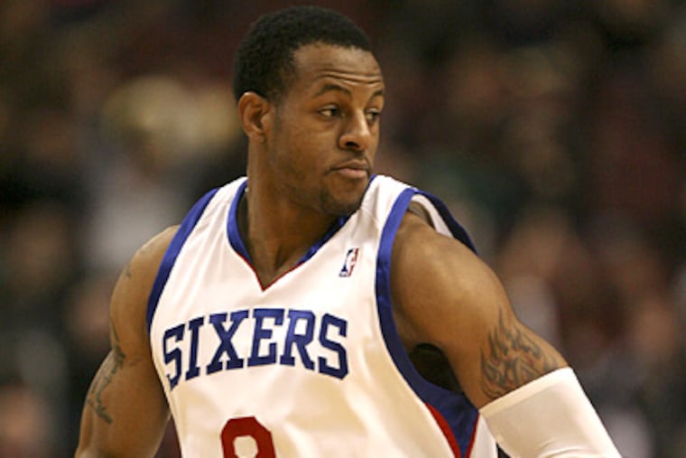 Andre Iguodala has been involved in many trade rumors involving the 76ers. (Yong Kim/Staff Photographer)
