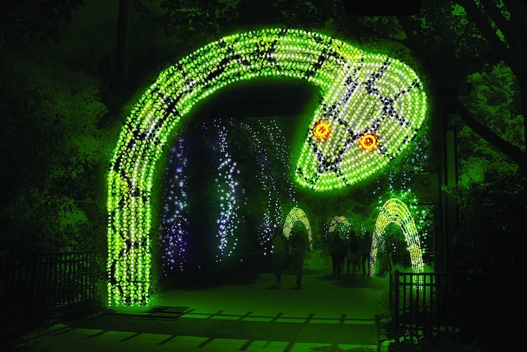 Renderings of the LumiNature exhibit at the Philadelphia Zoo
