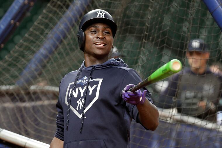 New York Yankees shortstop Didi Gregorius during the American League Championship Series against Houston.