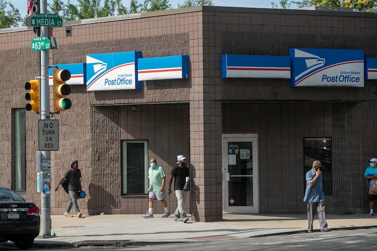 Photograph of Post Office at N. 63rd Street at Media in Philadelphia as seen on Thursday, July 30, 2020.