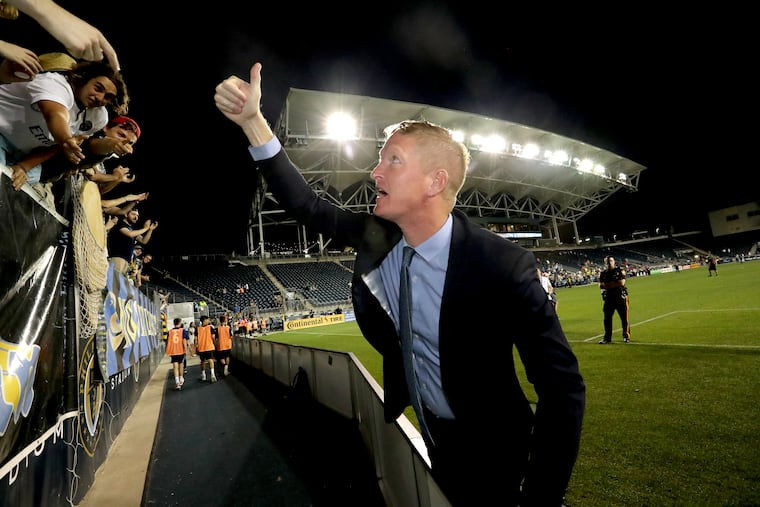 Jim Curtin will coach against his former coach, Bob Bradley, when the Philadelphia Union visit Los Angeles FC.