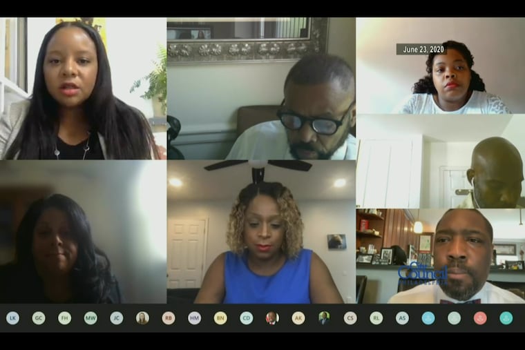 The Philadelphia City Council's Public Safety Committee discusses police reform measures following the protests of George Floyd's death in Minneapolis.