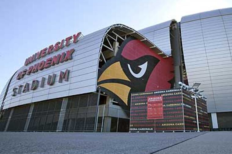 University of Phoenix Stadium in Glendale, Ariz., will host the 2015 Super Bowl. (Matt York/AP)