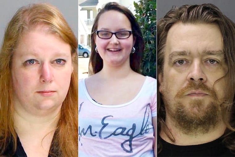 Sara Packer (left), Grace Packer (middle) and Jacob Sullivan. Sullivan and Sara Packer have pleaded guilty in Grace Packer's gruesome death.