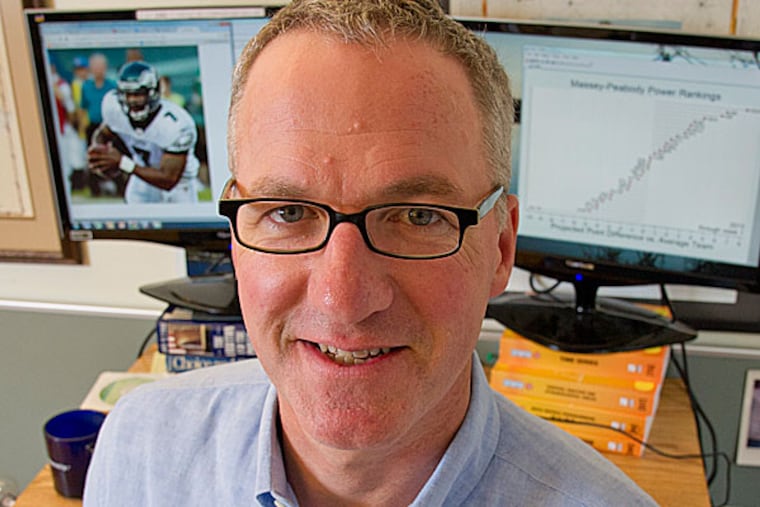 Cade Massey, Professor of The Practice at The Wharton School, in his office at the University of Pennsylvania. (Clem Murray/Staff Photographer)