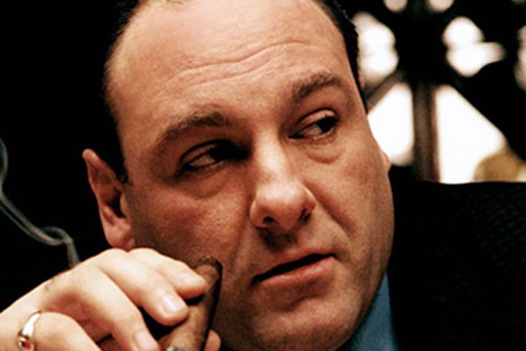 James Gandolfini as Tony Soprano.
