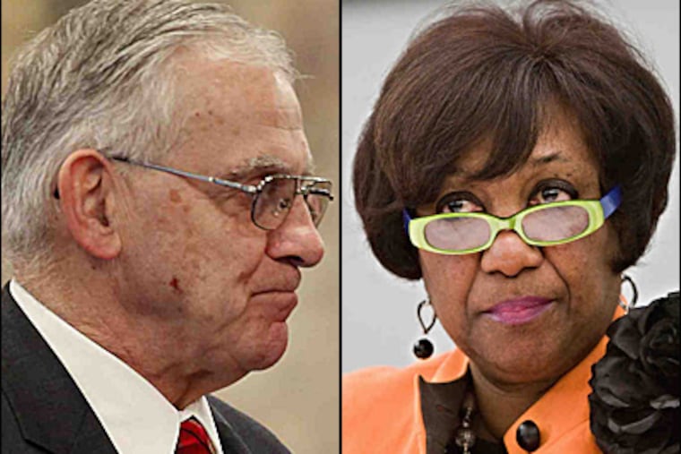 State Rep. Paul Clymer (R., Bucks) was blistering in his criticism of Arlene Ackerman. Rep. Mike McGeehan called for an investigation.