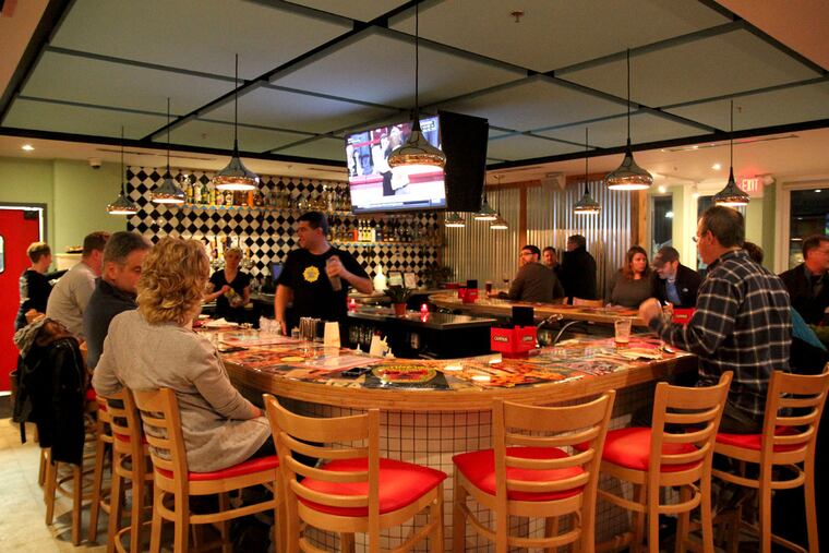 The bar at Taqueria Feliz in Horsham in January 2016.