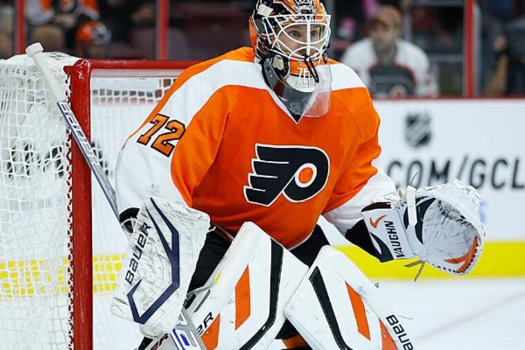 Philadelphia Flyers' Rob Zepp in action during a preseason NHL hockey
game against the Washington Capitals, Monday, Sept. 22, 2014, in
Philadelphia. (Matt Slocum/AP)