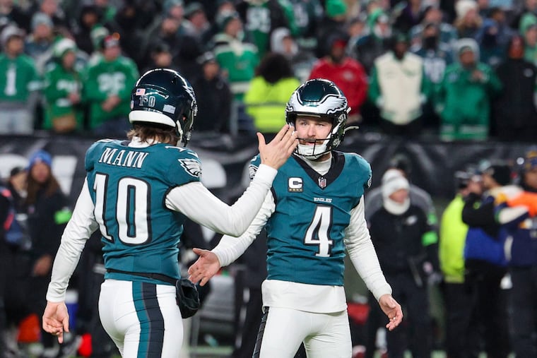 Punter/holder Braden Mann will return to Philly off his career year, while kicker Jake Elliott (4) had his contract restructured coming off a shaky season.
