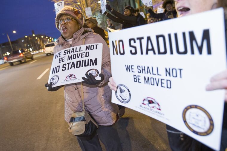 Jackie Wiggins, who still lives in the North Philadelphia house where she was born, helped organize the protest that shut down Temple University’s March 6 town hall to discuss its proposed football stadium.
