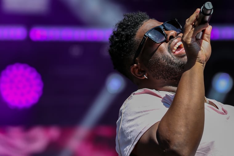 Pink Sweat$ performs at the Made in America festival on the Benjamin Franklin Parkway in Philadelphia, PA on Saturday, Aug. 31, 2019.