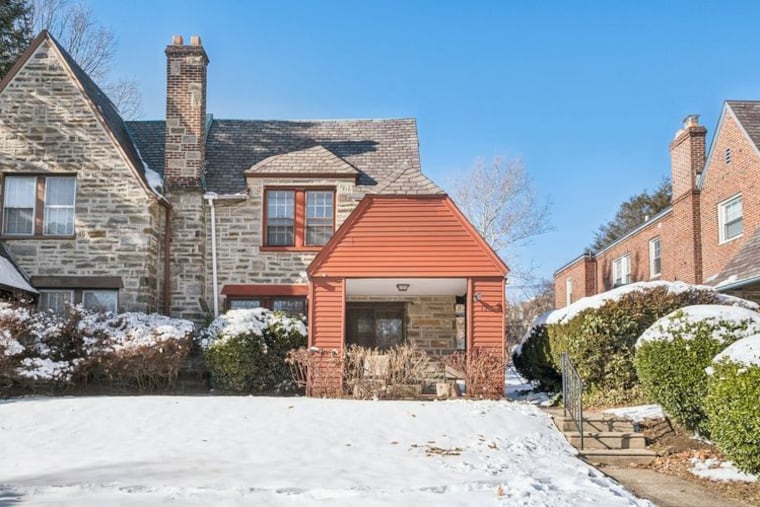 The Mount Airy twin home's exterior.
