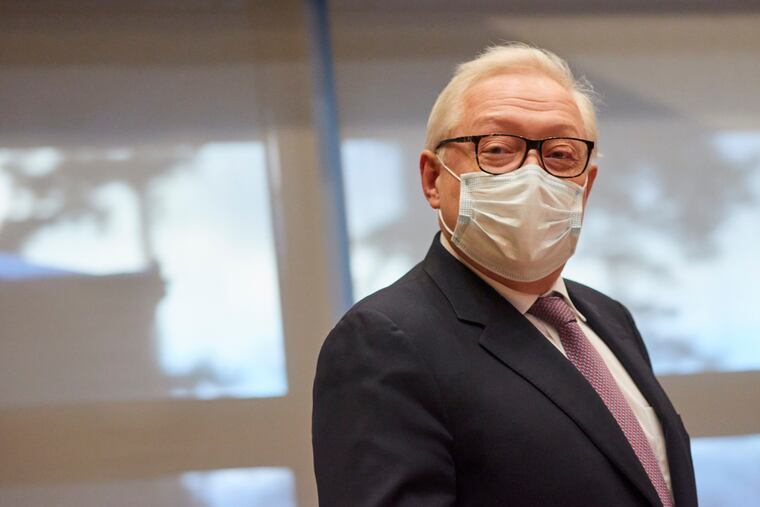Russian Deputy Foreign Minister Sergei Ryabkov, shown arriving for security talks with U.S. Deputy Secretary of State Wendy Sherman at the United States Mission in Geneva, Switzerland, on Monday.
