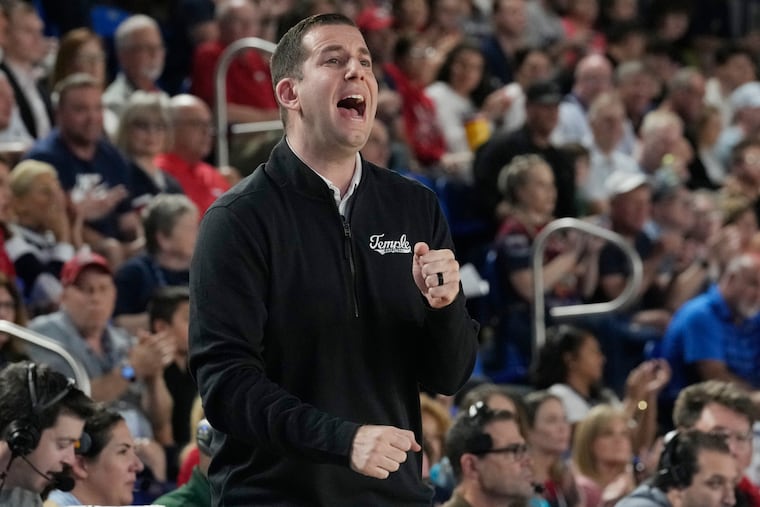 Temple head coach Adam Fisher has led the Owls to a win away from securing an automatic bid to the NCAA Tournament.