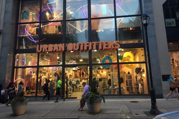 Urban Outfitters on the 1600 block of Walnut Street in Center City.