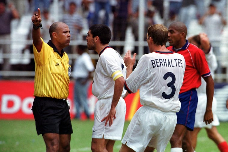 Claudio Reyna (center left) and Gregg Berhalter (center right) grew up together in northern New Jersey, and pllayed together for the same youth club, high school, and the U.S. men's national team.