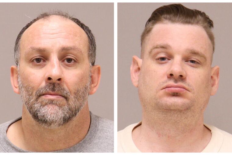 This combo of images provided by the Kent County, Mich., Jail. shows Barry Croft Jr., left, and Adam Fox.