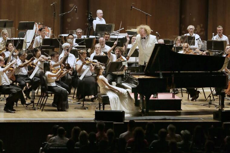 Pianist Yijia Wang and Philadelphia Orchestra principal guest conductor Stephane Deneve made their Mann Center debuts Wednesday.