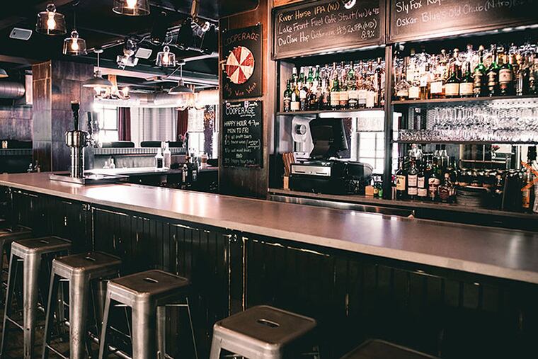 Cooperage, a beer-and-whiskey bar at the Curtis Center, opened in April 2010.