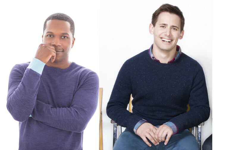 Broadway and recording stars Leslie Odom Jr. (left) and Penj Pasek posted an Instagram invitation to join them on a political canvassing bus ride tio two Pennsylvania districts on Monday, Nov. 5.