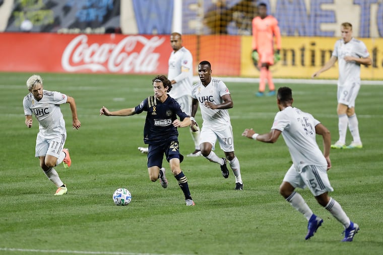 Union midfielder Brenden Aaronson's mix of speed, dribbling skill, passing vision, and scoring punch have made him one of American soccer's top young players.