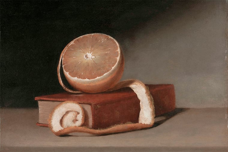 "Still Life with Book and Orange" (1815).