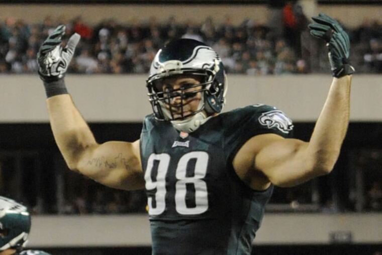 Eagles linebacker Connor Barwin. (Clem Murray/Staff Photographer)
