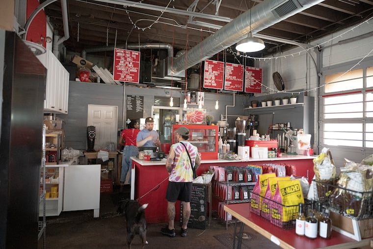 Herman's Cafe shop logo in Philadelphia, Pa. Food in fashion is trending, Philly restaurants merchandise is defining what Philly's style is and why these business are jumping on the trend. .