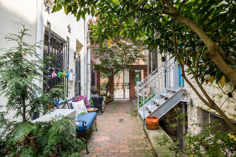 The court yard, which leads to the Trinity.