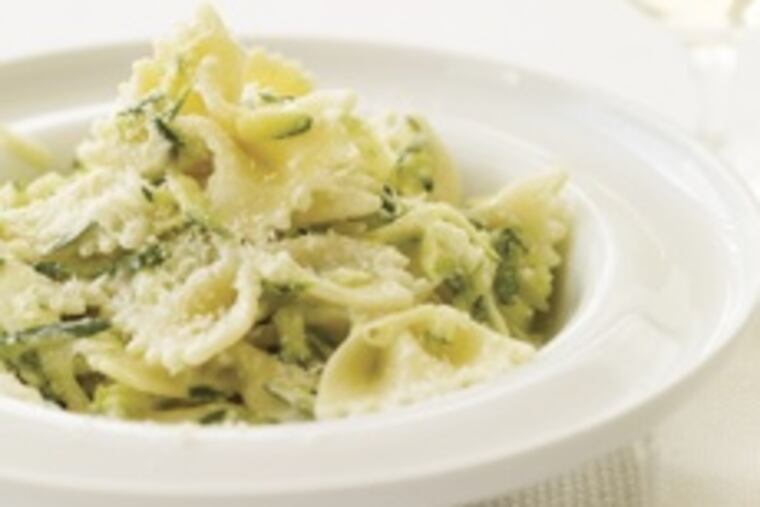 Farfalle With Yogurt and Zucchini uses one cup of plain whole-milk Greek yogurt.