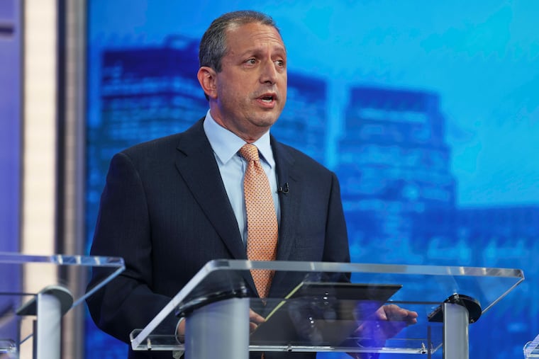 Democratic mayoral candidate Brad Lander speaks during a Democratic mayoral primary debate on Wednesday in New York.