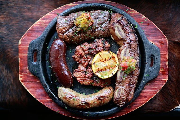 The Parillada Argentina, a mixed-grill platter of beef and sausages for two at Malbec Argentine Steakhouse, the city's first serious Argentine restaurant since 943 closed three years ago.