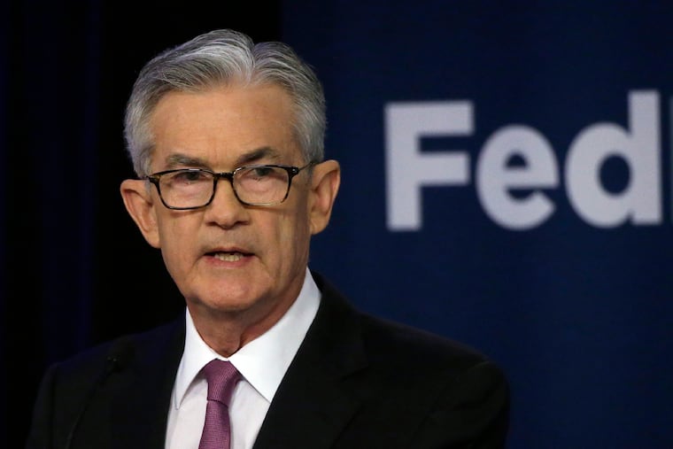 FILE - In this June 4, 2019, file photo Federal Reserve Chairman Jerome Powell speaks at a conference involving its review of its interest-rate policy strategy and communications in Chicago. The White House explored the legality of demoting Powell in February, soon after President Donald Trump talked about firing him, according to people familiar with the matter. (AP Photo/Kiichiro Sato, File)