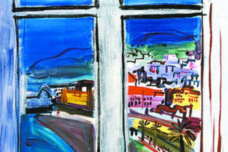 "Window on the Promenade des Anglais, Nice," a 1938 oil painting by Raoul Dufy, is part of the exhibition.