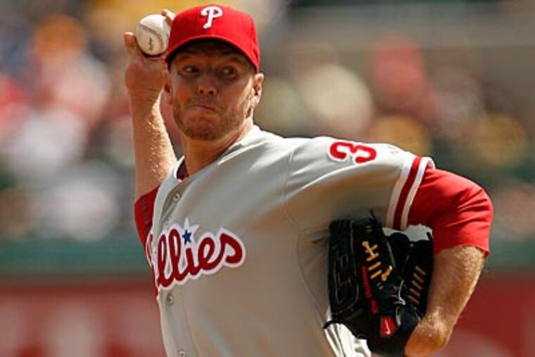 "Any pitch, any at-bat can change the outcome of a game," Roy Halladay said about close games. (Yong Kim/Staff Photographer)