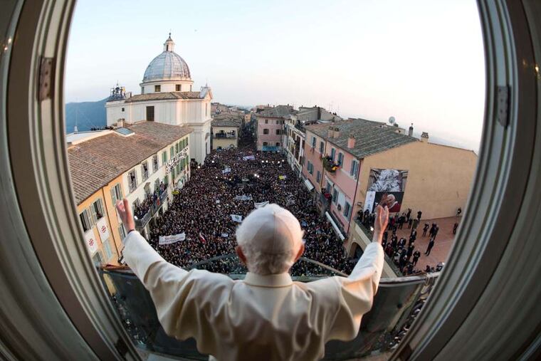 Pope Benedict XVI delivered his last blessing on Thursday from the window of his summer residence in Castel Gandolfo, near Rome, after arriving from the Vatican. Benedict became the first pope in 600 years to resign, capping a tearful day of farewells that included an extraordinary pledge of obedience to his successor.