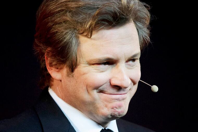 Colin Firth seen at Meet the Filmmakers: Gambit at The Apple Store on Wednesday, Nov. 7, 2012, in London. (Photo by Jonathan Short/Invision/AP)