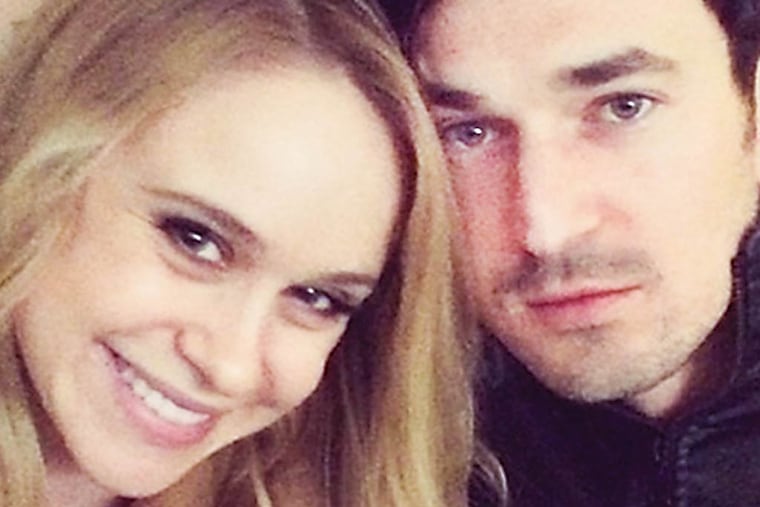 Matt Bendik (seen here with Becca Tobin) was found dead at a Center City hotel.